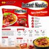 Picture of Golf NSBEEF noodles spicy beef 10*5*65g/1*1