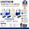 Picture of UC23 UKOTINI Kids 12pairs 0-2 socks/1*100