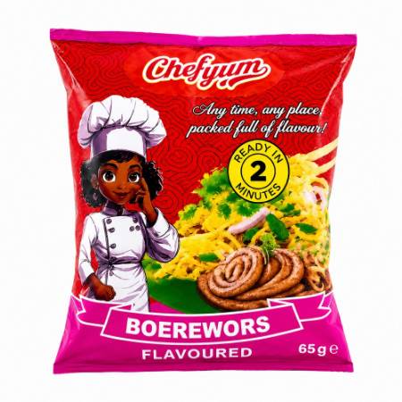 Picture of CHEF YUM noodles boerewors 10*5*65g/1*1