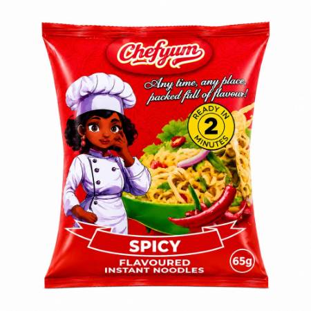 Picture of CHEF YUM noodles spicy 10*5*65g/1*1