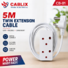 Picture of CB-01 5M Cablix cable WHITE/1*40