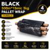 Picture of BLACK 500m*15mic 3kg  pallet wrap/1*4