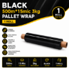 Picture of BLACK 500m*15mic 3kg  pallet wrap/1*4