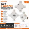 Picture of G04 4 WAY PVC CONDUIT BOX/1*120