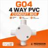 Picture of G04 4 WAY PVC CONDUIT BOX/1*120