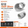 Picture of G12 100P 20mm pvc solid elbow/1*10