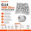 Picture of G14 100P 20mm pvc solid elbow/1*10