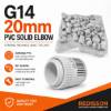 Picture of G14 100P 20mm pvc solid elbow/1*10
