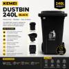 图片 KEMEI DUSTBIN 240L black/1*1
