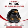 Picture of M-10C 5p 3pin plug top/1*60