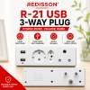 Picture of R-21 USB RED 3WAY PLUG/1*100