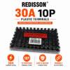 Picture of RED 30A 10p PLASTIC TERMINALS/1*50