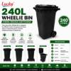 Picture of LUCKY Wheelie Bin black 240L /1*1
