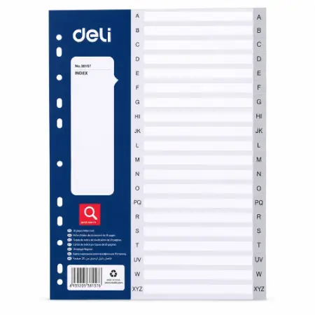 Picture of E38157 Dividers A4 Printed A-Z 20 Tab/1*120