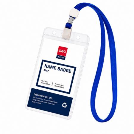 Picture of E5757 Name Badge with Lanyard Card50p/1*40